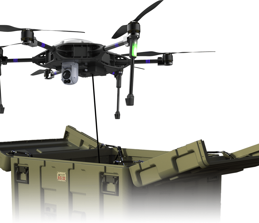 Autonomous Military Drone in a box